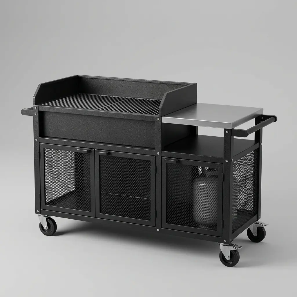 BBQ ग्रिल कार्ट (BBQ Grill Cart)